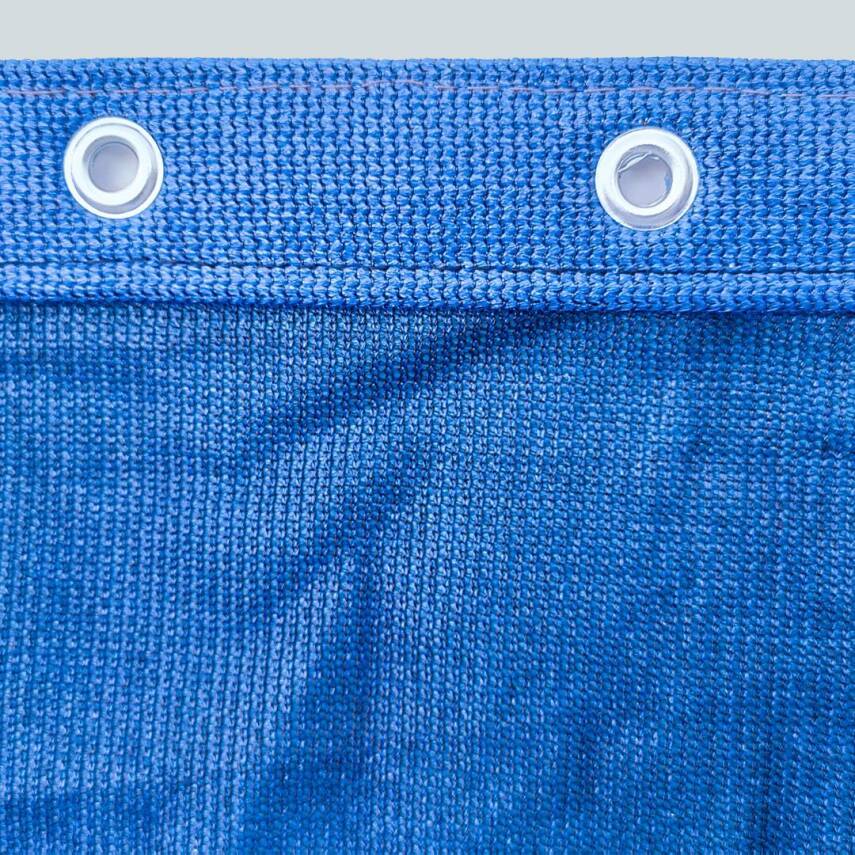 Gölgelik File Jüt Mavi - 95'Lik Şerit Halkalı İşlenmiş (300 Gr) - 1