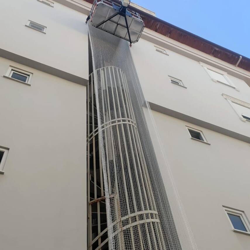 Güvenlik Filesi 4X10m Göz Aralığı 10X10cm İp Kalınlığı 6Mm - 3